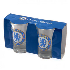 Chelsea FC 2pk Shot Glass Set  - Official Merchandise Gifts
