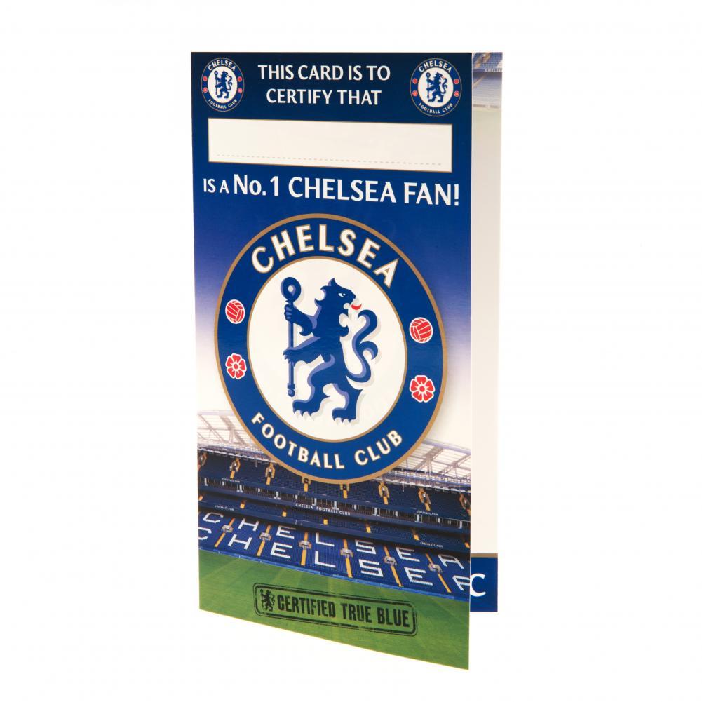 Chelsea FC Birthday Card No 1 Fan  - Official Merchandise Gifts