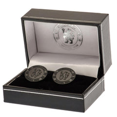 Chelsea FC Black IP Cufflinks  - Official Merchandise Gifts