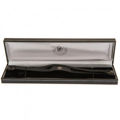 Chelsea FC Black IP Leather Bracelet  - Official Merchandise Gifts