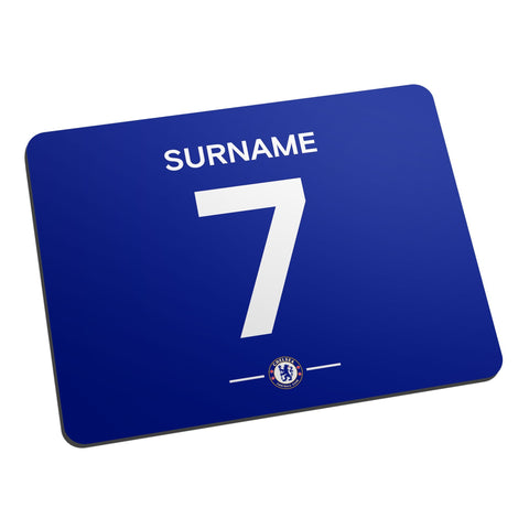 Personalised Chelsea FC Player Shirt Mouse Mat