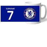 Personalised Chelsea FC Player Shirt Mug
