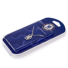 Chelsea FC Silver Plated Pendant & Chain LN  - Official Merchandise Gifts