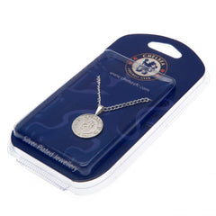 Chelsea FC Silver Plated Pendant & Chain XL  - Official Merchandise Gifts