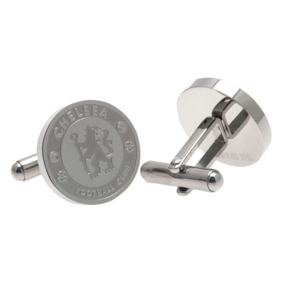 Chelsea FC Stainless Steel Formed Cufflinks  - Official Merchandise Gifts