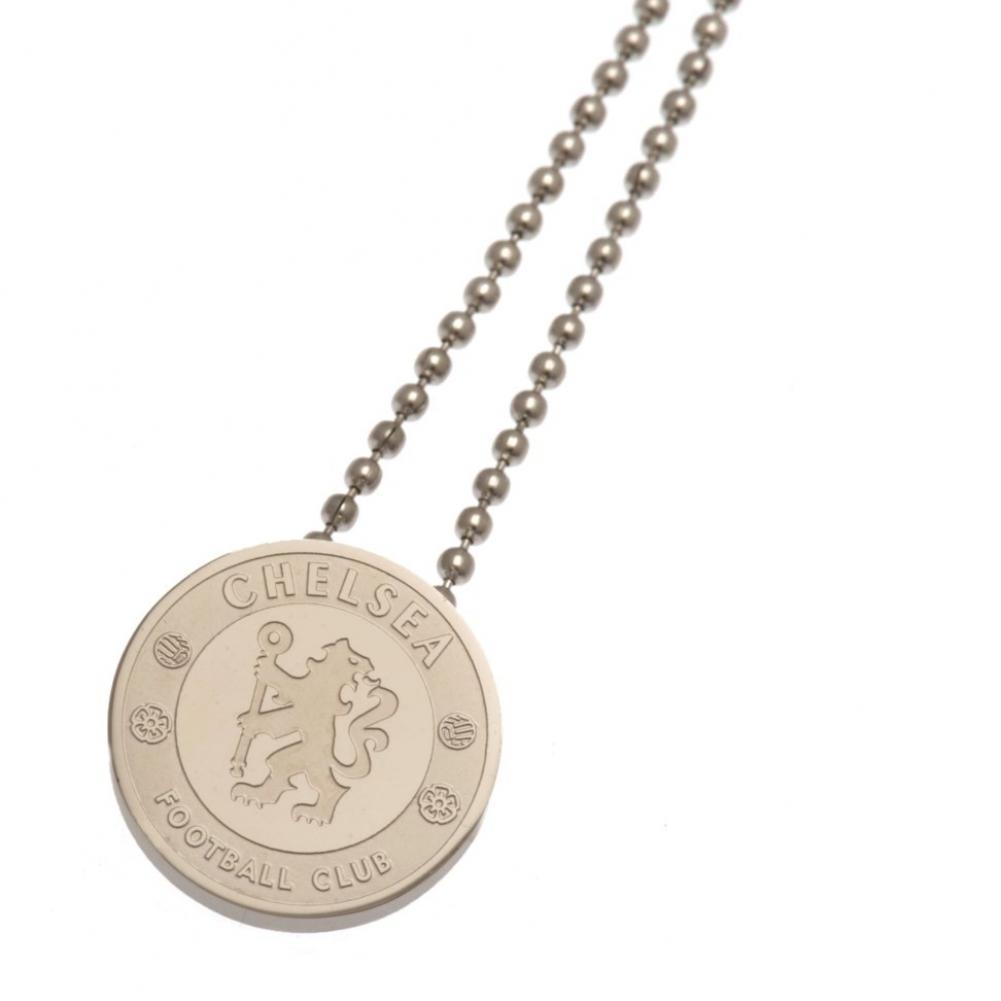 Chelsea FC Stainless Steel Pendant & Chain  - Official Merchandise Gifts