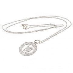 Chelsea FC Sterling Silver Pendant & Chain CR  - Official Merchandise Gifts