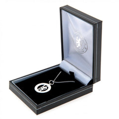 Chelsea FC Sterling Silver Pendant & Chain CR  - Official Merchandise Gifts