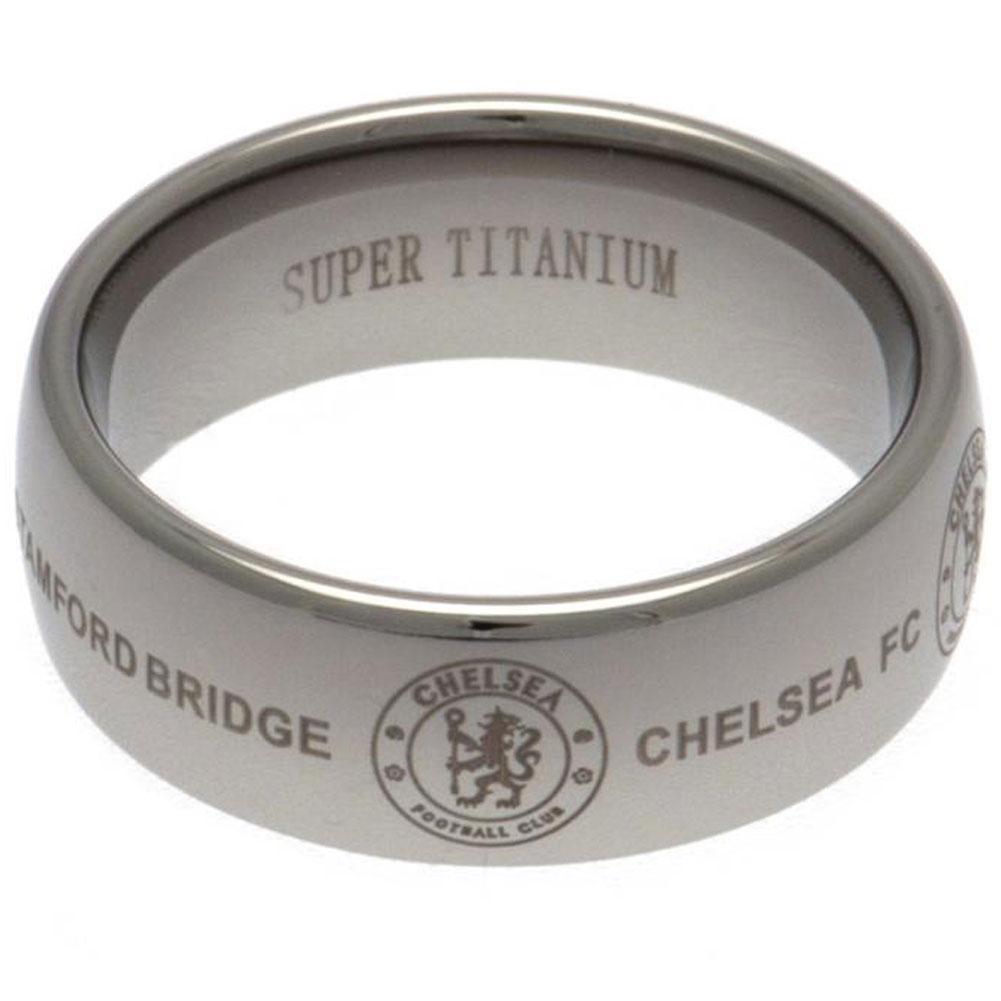 Chelsea FC Super Titanium Ring Large  - Official Merchandise Gifts