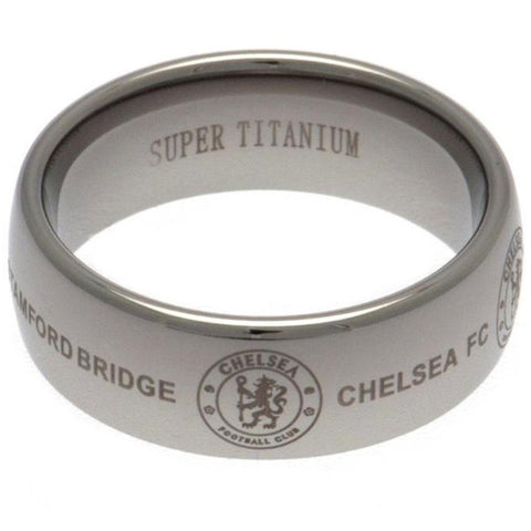 Chelsea FC Super Titanium Ring Small  - Official Merchandise Gifts