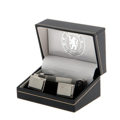 Chelsea FC Tie Slide & Cufflink Set  - Official Merchandise Gifts