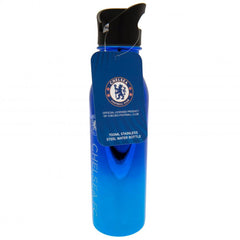 Chelsea FC UV Metallic Drinks Bottle  - Official Merchandise Gifts
