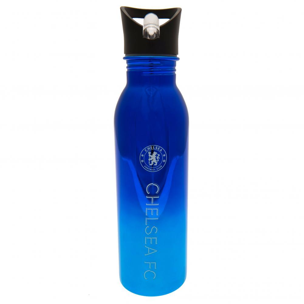 Chelsea FC UV Metallic Drinks Bottle  - Official Merchandise Gifts