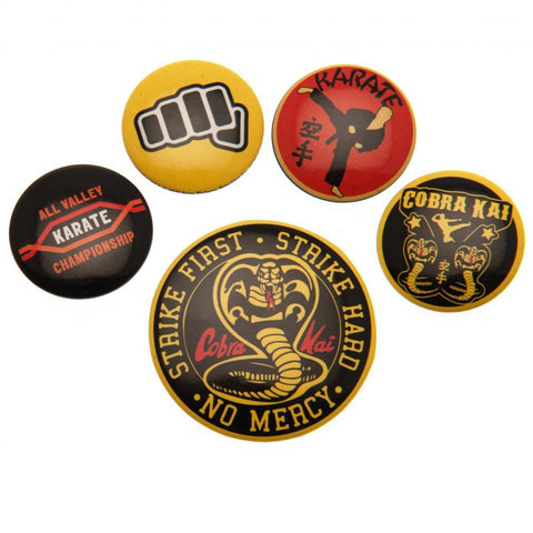 Cobra Kai Button Badge Set  - Official Merchandise Gifts