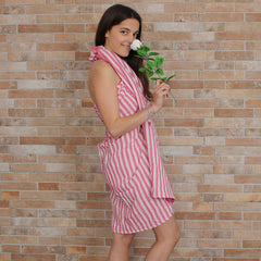 Cotton Pario Throw - 100x180 cm - Hot Pink