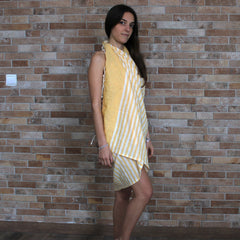 Cotton Pario Throw - 100x180 cm - Sunny Yellow