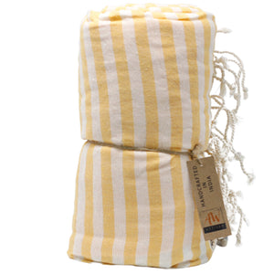 Cotton Pario Towel - 100x180 cm - Sunny Yellow