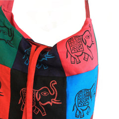 Cotton Patch Sling Bags - Elephant