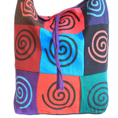 Cotton Patch Sling Bags - Spiral