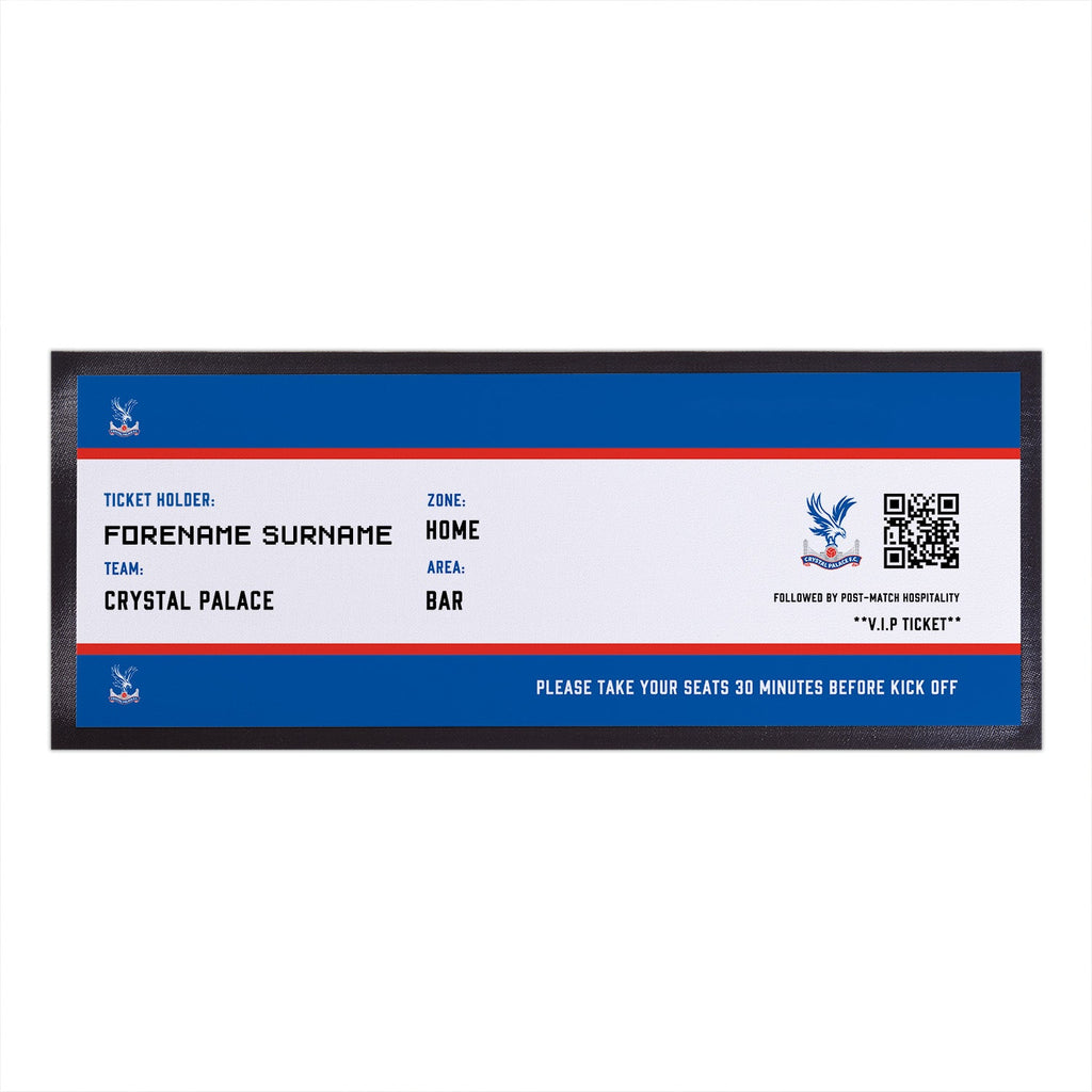 Crystal Palace Bar Runner (Personalised Fans Ticket Design)