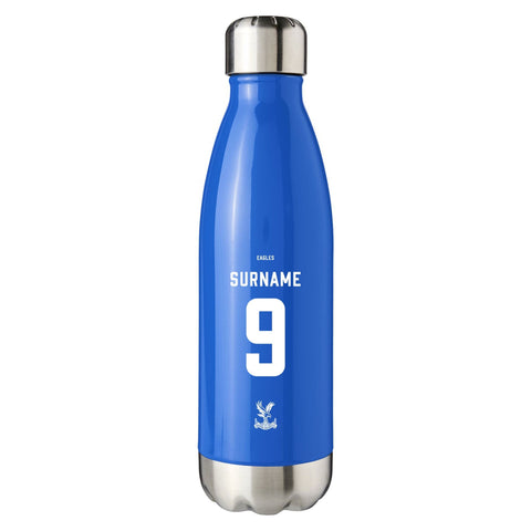 Crystal Palace FC Back of Shirt Blue Insulated Water Bottle