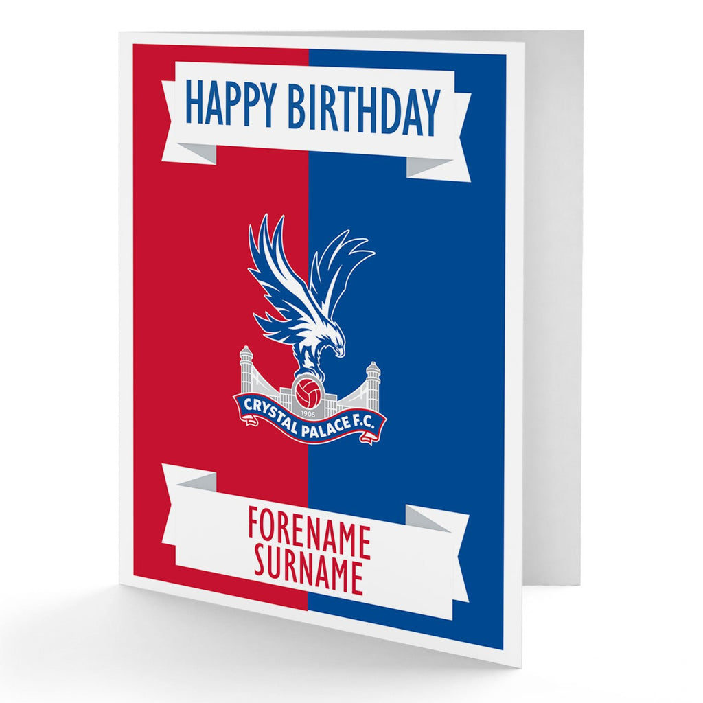 Crystal Palace FC Crest Birthday Card - Official Merchandise Gifts