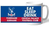 Crystal Palace FC Eat Sleep Drink Mug - Official Merchandise Gifts