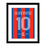 Crystal Palace FC Retro Shirt Print - Official Merchandise Gifts