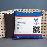 Crystal Palace Personalised Cushion - Fans Ticket (18")