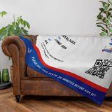 Crystal Palace Personalised Fleece Blanket (Fans Ticket Design)