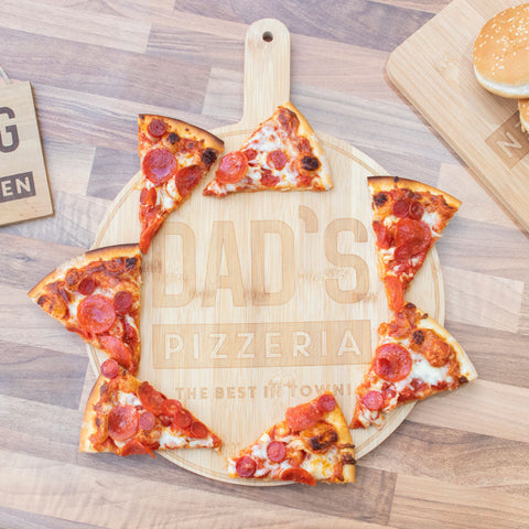 Dad's Pizzeria Wooden Pizza Board