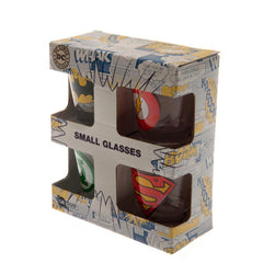 DC Comics 4pk Shot Glass Set  - Official Merchandise Gifts