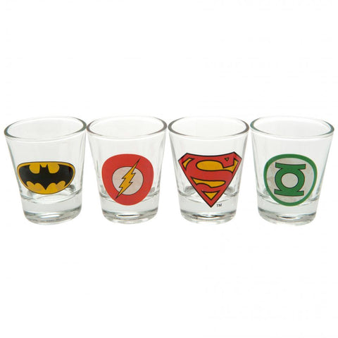 DC Comics 4pk Shot Glass Set  - Official Merchandise Gifts