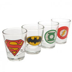 DC Comics 4pk Shot Glass Set  - Official Merchandise Gifts