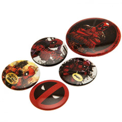 Deadpool Button Badge Set  - Official Merchandise Gifts