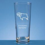 Personalised Derby County  Pint Glass