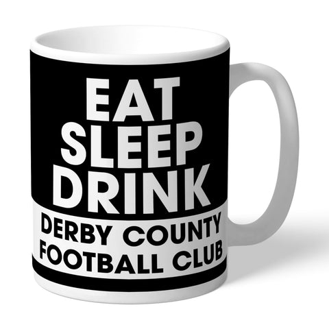 Personalised Derby County Eat Sleep Drink Mug