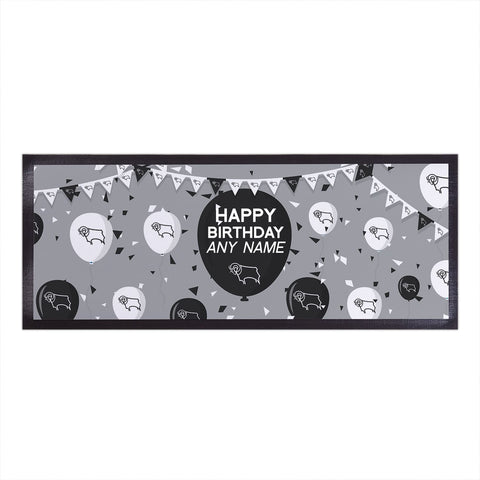 Derby County Personalised Bar Runner (Balloons Design)