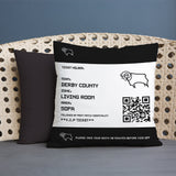 Derby County Personalised Cushion - Fans Ticket (18")