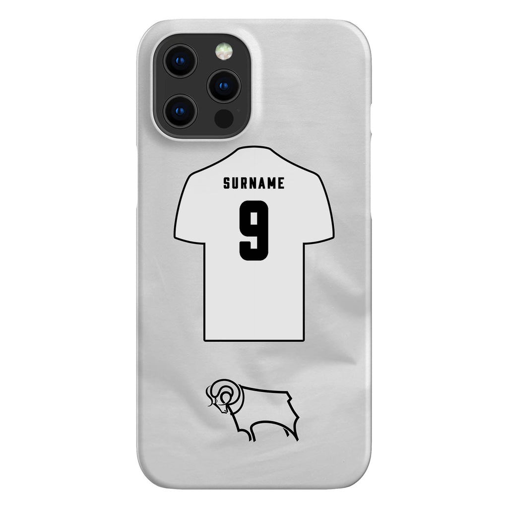 Derby County Personalised iPhone 12 Pro Max Snap Case