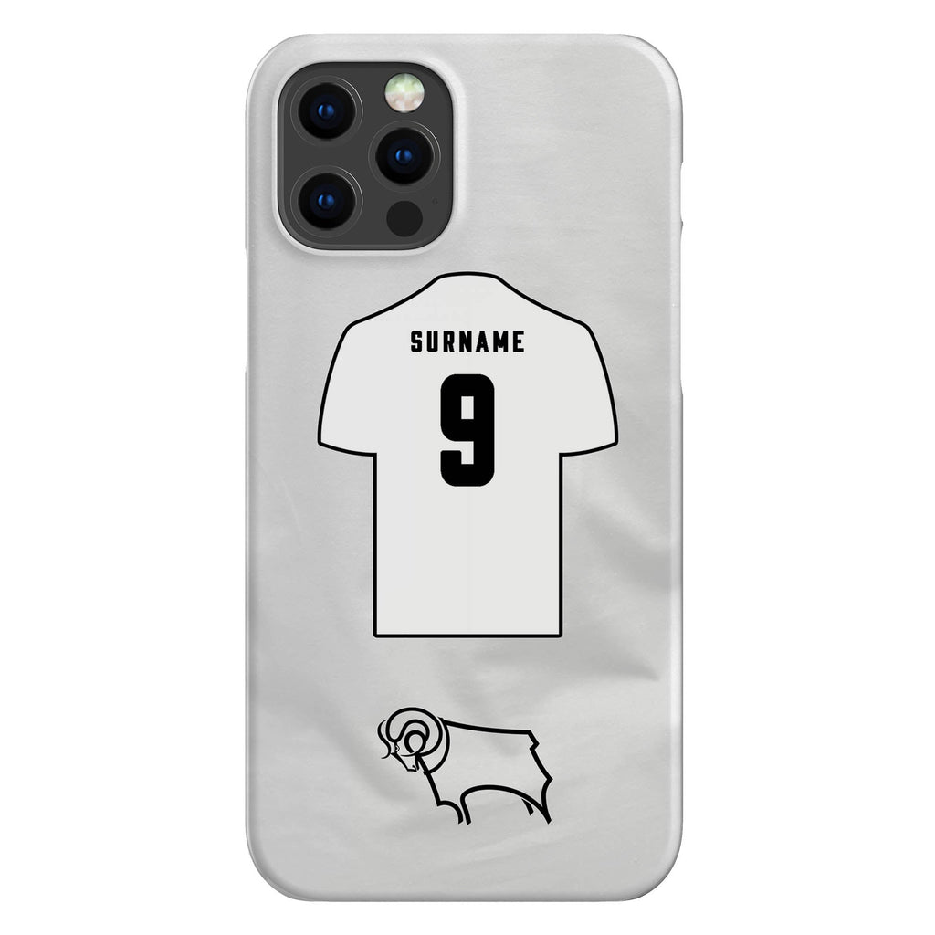 Derby County Personalised iPhone 12 Pro Snap Case