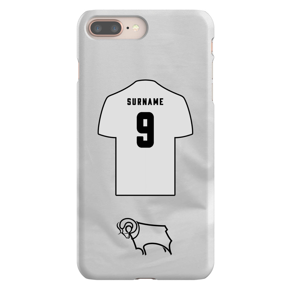 Derby County Personalised iPhone 8 Plus Snap Case