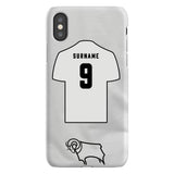 Derby County Personalised iPhone X Snap Case