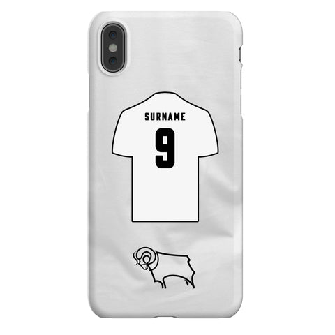 Derby County Personalised iPhone XS Max Snap Case