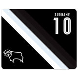 Personalised Derby County Stripe Mouse Mat