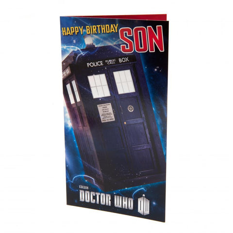 Doctor Who Birthday Card Son  - Official Merchandise Gifts