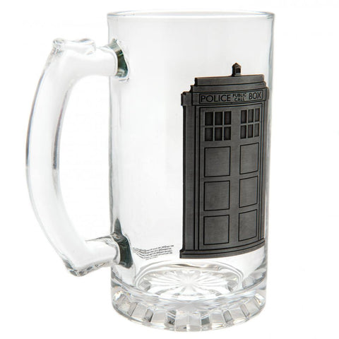 Doctor Who Glass Tankard  - Official Merchandise Gifts