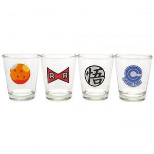 Dragon Ball Z 4pk Shot Glass Set  - Official Merchandise Gifts