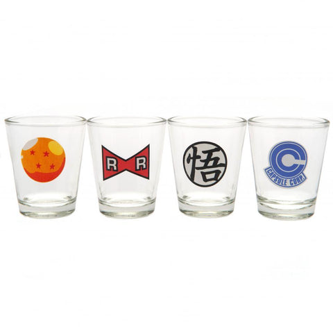 Dragon Ball Z 4pk Shot Glass Set  - Official Merchandise Gifts