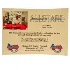 England FA Sir Geoff Hurst Signed Shirt  - Official Merchandise Gifts